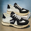 2026 summer new trendy brand canvas shoes for men, versatile casual sneakers, student retro distressed thick-soled height-increasing shoes
