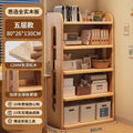 Solid wood corner bookshelf floor-standing storage rack pine narrow slit cabinet kidsfor home storage cabinet living room combination bookcase
