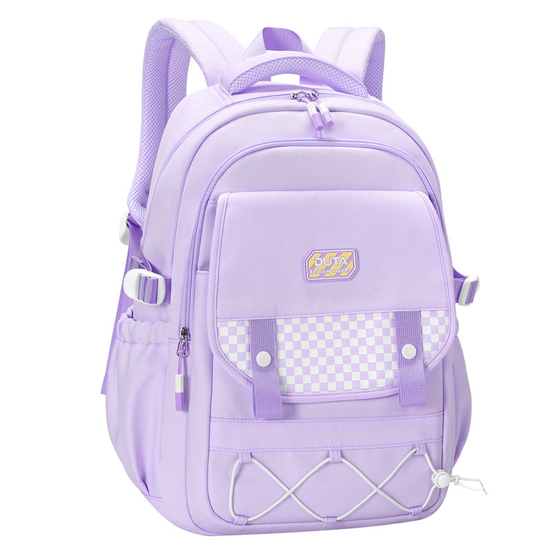 New schoolbag trend Junior and high school student schoolbag fashionable and simple versatile backpack light commuter computer backpack