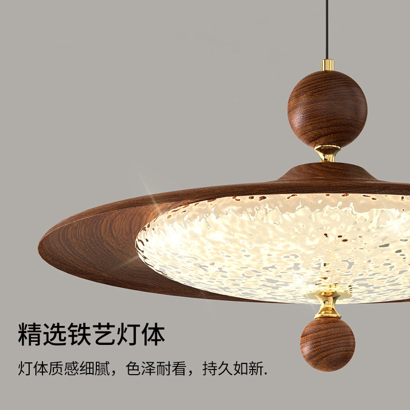 French antique restaurant chandelier retro walnut color dining table bar light creative personality art bedroom lighting