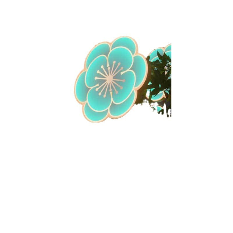 2024 new peach blossom plum blossom hanging tree lamp outdoor lighting tree lamp New Year's Day festival atmosphere decorative chandelier