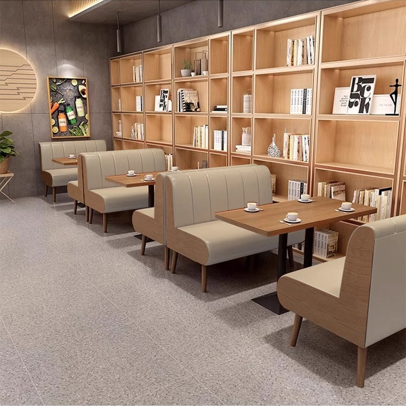 Customized creative restaurant tables and chairs Simple milk tea shop Dessert shop Catering commercial table and chair combination Tea house card seat sofa