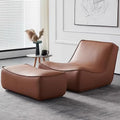 Italian lazy sofa living room can lie down and sleep bean bag sofa for home balcony leather sofa balcony double lounge chair