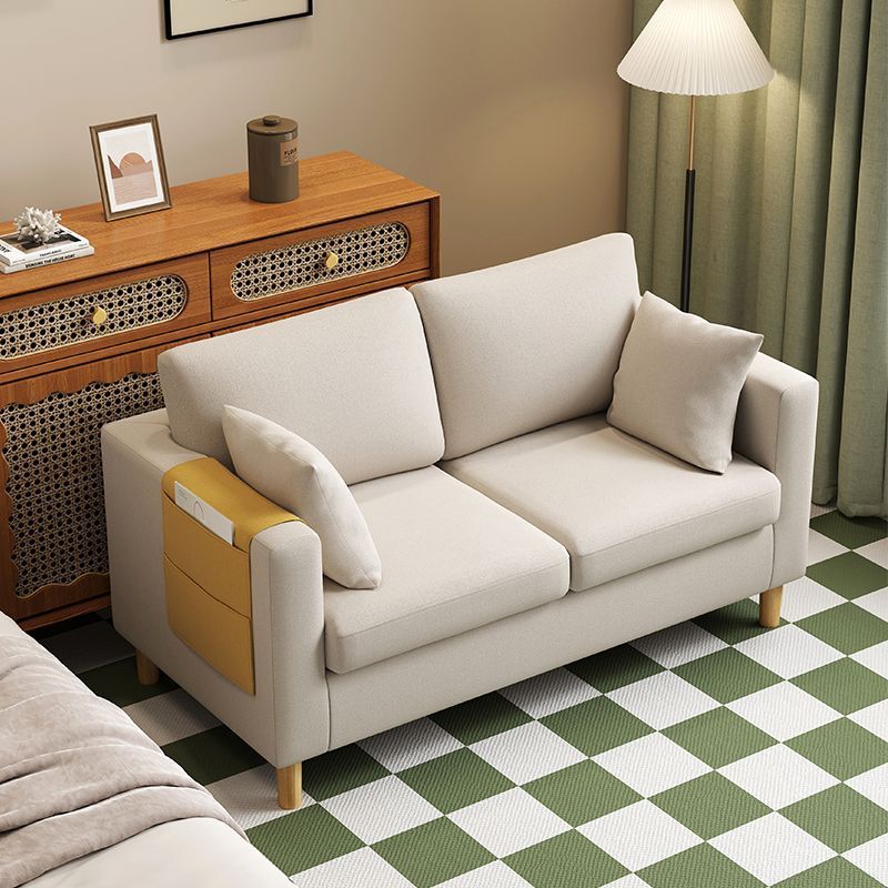 Small apartment convertible sofa bed with storage, suitable for living rooms, offices, bedrooms, apartments, rentals, and rental properties. simple fabric sofa