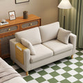 Small apartment convertible sofa bed with storage, suitable for living rooms, offices, bedrooms, apartments, rentals, and rental properties. simple fabric sofa