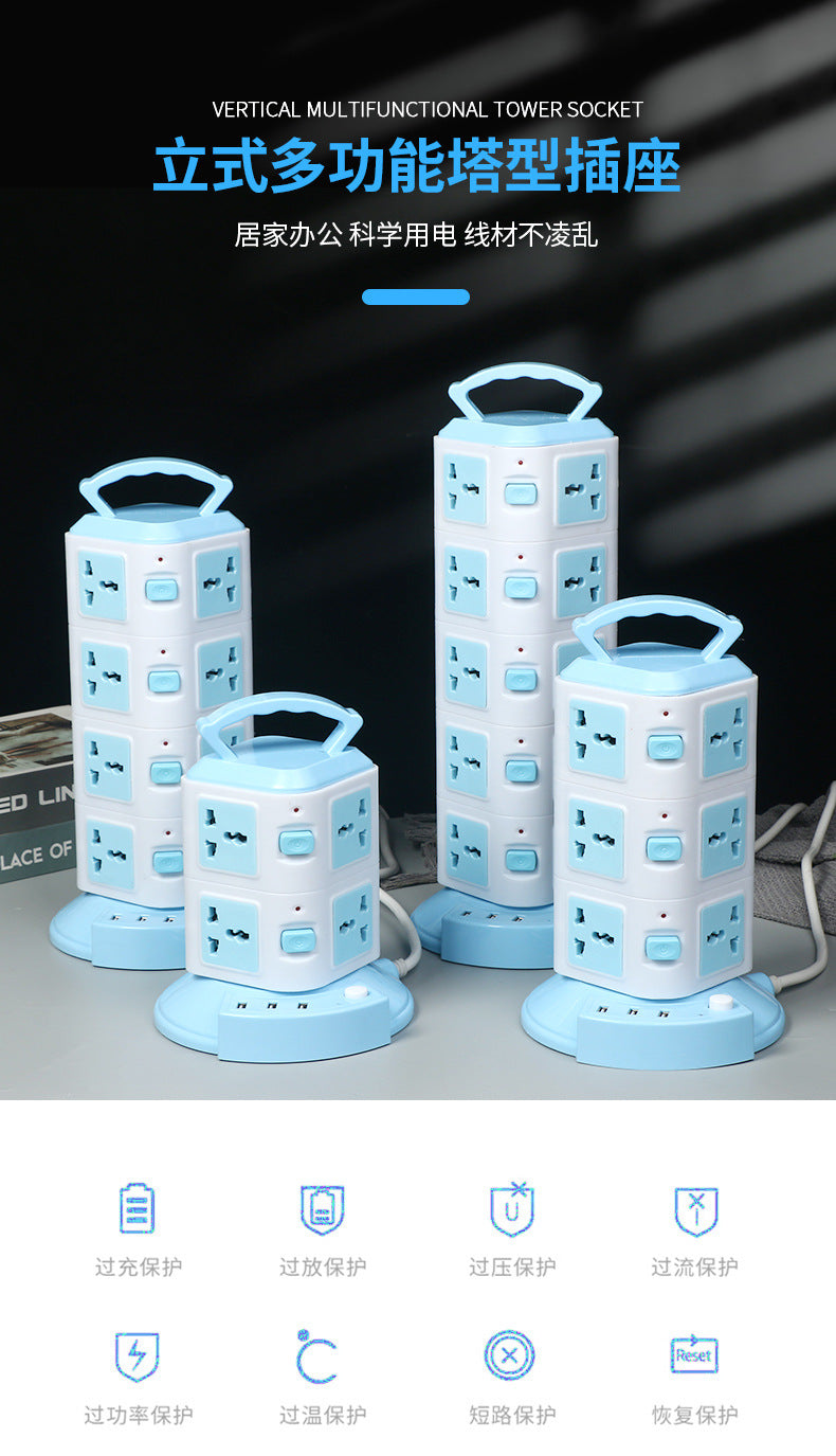 Us standard socket usb power strip, uk/eu adapter plug, us/canada power strip