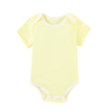 Yellow (solid color short-sleeved romper) pure cotton