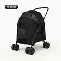 Outdoor medium and large dog pet stroller, foldable cat stroller, dog stroller, double pet wholesale, breathable and customizable