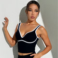 striped color block yoga tank top - wearable, fixed cup, shockproof running sports vest, yoga top