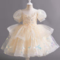 Kids princess dress baby girl first birthday dress summer dress flower girl wedding dress dress  clothing supply tutu skirt
