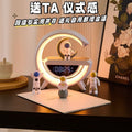 Power bank bluetooth speaker with volume control, alarm clock, ambient light, multifunctional desk lamp, night light - perfect birthday gift for him