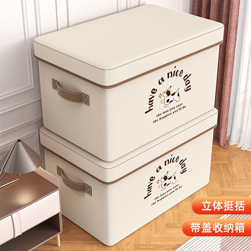 Star dog cloth heaven and earth cover art storage box household clothes clothing storage box large capacity folding wardrobe storage box
