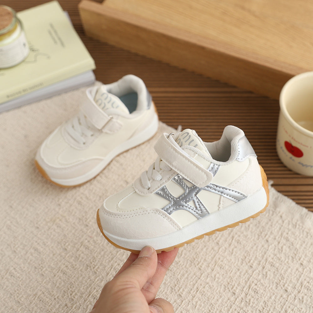 Vancahao girls' lightweight breathable running shoes,  spring/autumn new korean style children's casual shoes, boys' agnes shoes