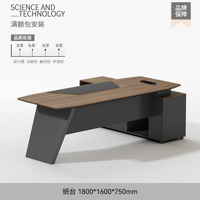 Office furniture executive desk and chair set - modern minimalist style - ceo desk, manager desk, director's desk, executive desk