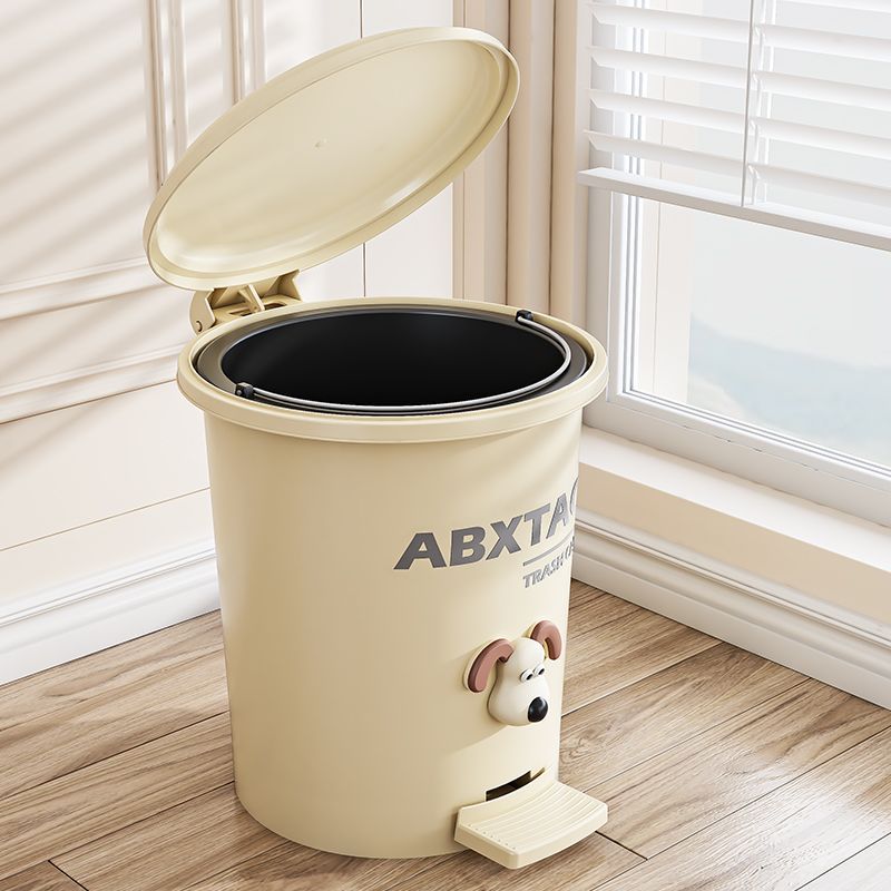 Trash can with lid, living room, home, toilet, kitchen, bathroom, large capacity, good-looking toilet storage bucket
