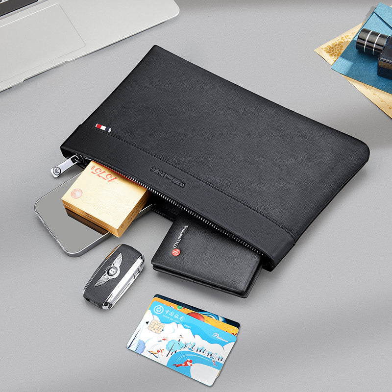 Emperor Paul Men's Clutch Bag High-end Leather Envelope Bag Casual Business Large Capacity Clutch Bag Men's Bag Wholesale