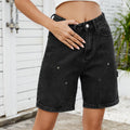 European and american cross-border  summer street   washed new fashion cool denim pants for women