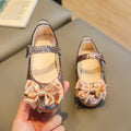 wholesale  autumn new korean style children's princess shoes girls' single shoes bowknot flat leather shoes toddler