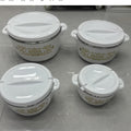 3986 floral gold-trimmed european, south american, north american, african, middle eastern, and arabian stainless steel dinnerware set - hot seller for family gatherings and export