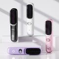 Rechargeable hair straightening comb, cross-border wireless hair straightener, negative ion hair straightening comb, wireless straightening & curling comb, portable hair straightening & curling comb