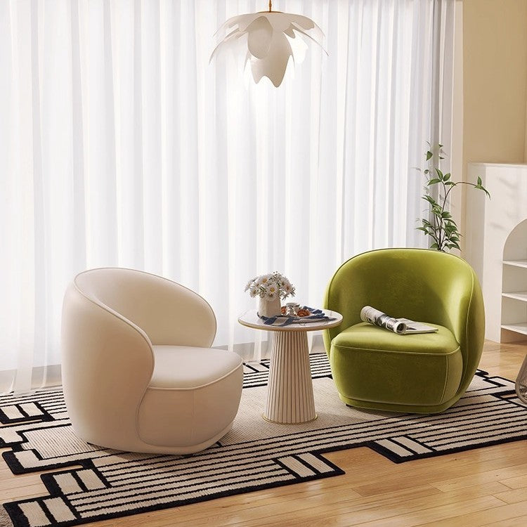 new living room single sofa - minimalist style for home, bedroom, balcony, and reception areas - creative lazy sofa for beauty salons