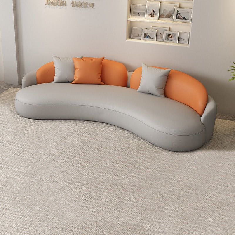 Curved beauty salon clothing store rest area sofa coffee table b&b hotel guest room plaid sofa chair negotiation