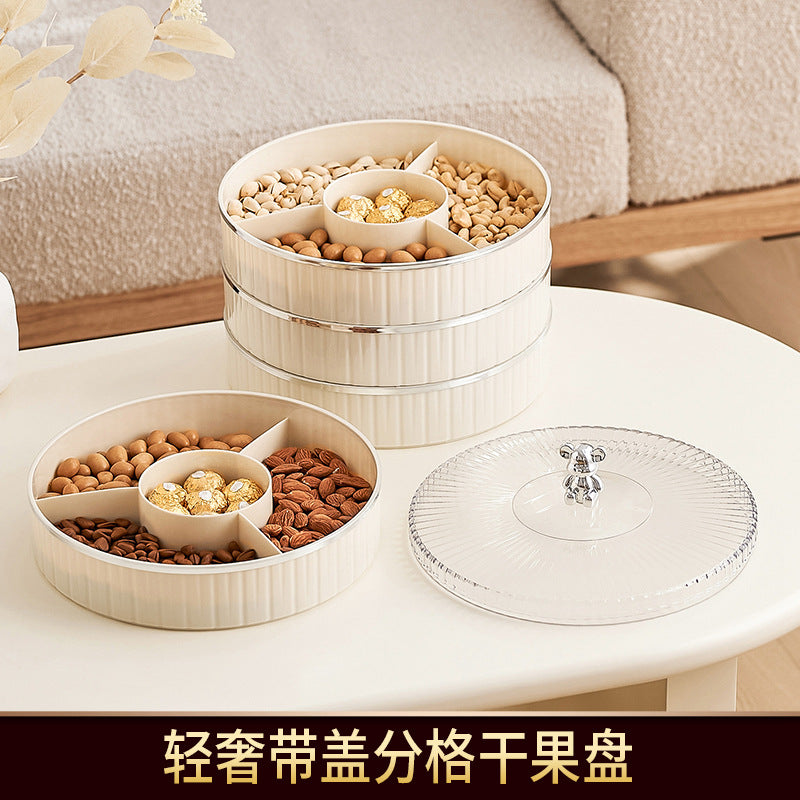 Light luxury fruit plate household living room coffee table fruit plate candy box snack plate placed dried fruit plate candy plate storage box