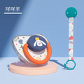 Silicone pacifier for newborns - soothing comfort, sleep aid, realistic nipple design, anti-drop chain, customizable