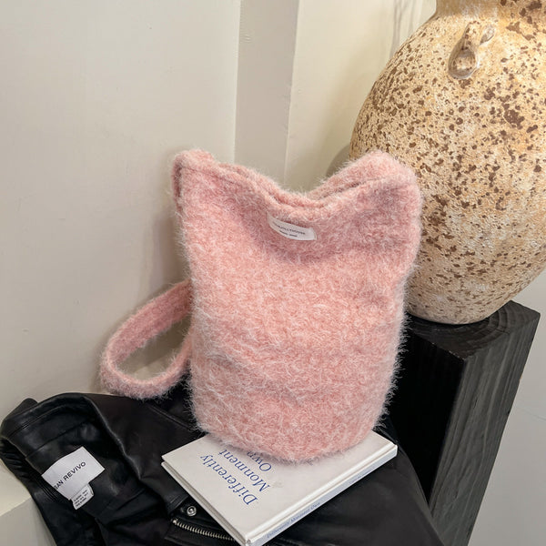 Winter new large-capacity bag women's Korean version casual fashion simple large-capacity crossbody shoulder commuter tote bag