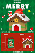 W1507-12 christmas cabin [color box] 189pcs