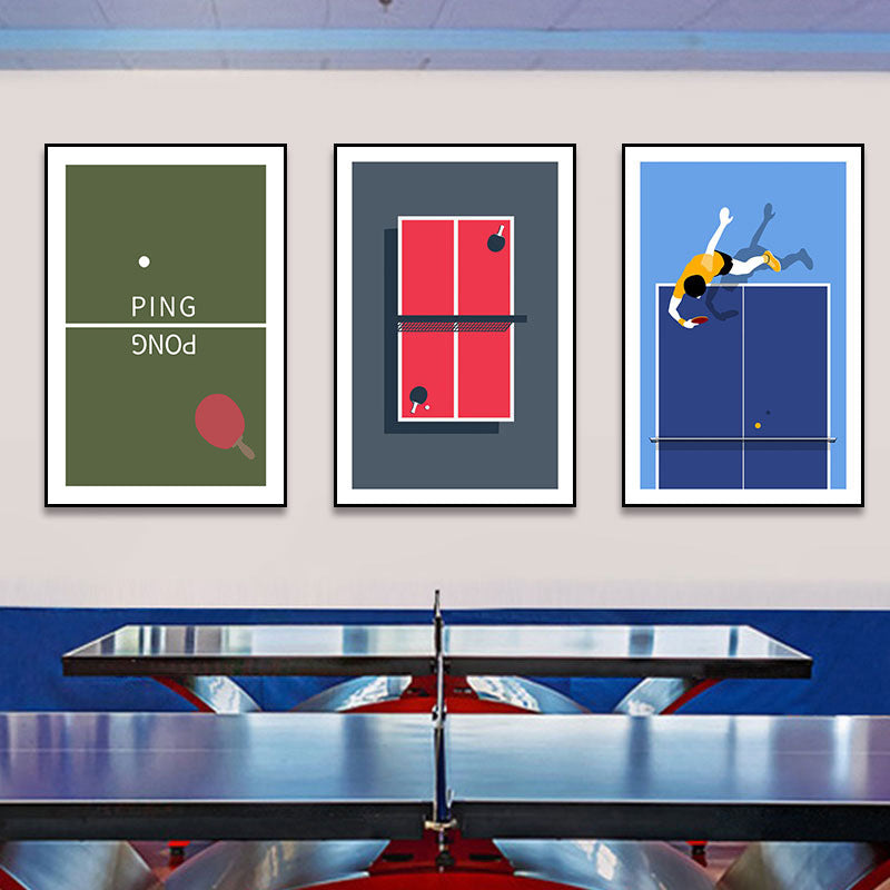 Bing Ball Room Decorative Painting Simple Sports Room Promotional Poster Wall Painting Gym Sports Inspirational Mural
