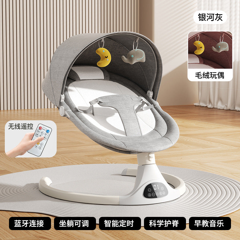 Baby electric rocking chair baby coaxing artifact baby soothing electric cradle newborn baby coaxing rocking chair recliner crib