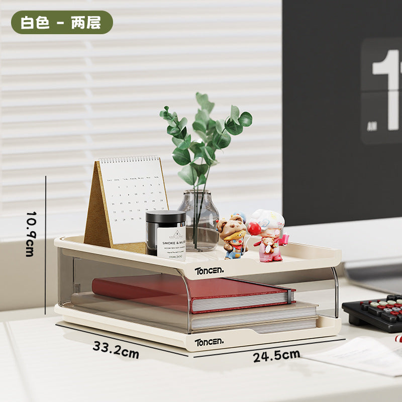 Desktop Bookshelf Desk Storage Shelf Desk Book Storage Shelf Desk Documents Children's Picture Book Box Cross-border