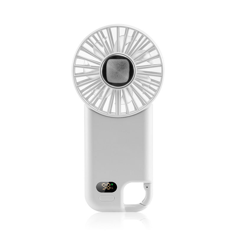 26 cross-border new portable fan semiconductor cold compress desktop stand light sound outdoor high wind handheld small fan