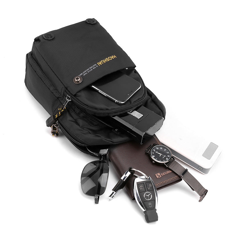 New Outdoor Men's Breast Bag Sports Multifunctional Crossbody Bag Chest Bag Casual Crossbody Bag Fishing Travel Bag