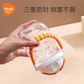 Tritan plastic baby straw cup large capacity kids water bottle cute tiger water bottle big belly cup customized