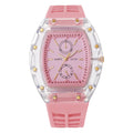 Transparent barrel-shaped new watch casualniche style cross-border richard series quartz watch barrel-shaped watch for men ⌚️