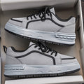 2026 spring new men's shoes: breathable, high-end, thick-soled, height-increasing white sneakers - youth sports & casual skate shoes for men