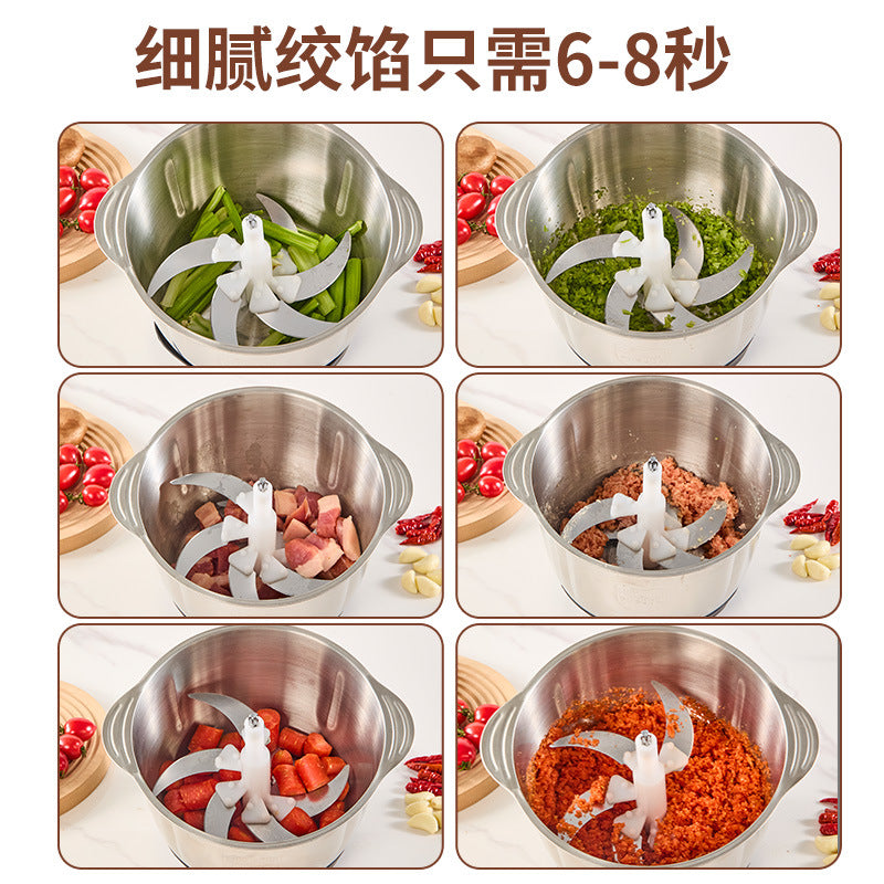 multifunctional stainless steel meat grinder for homeelectric food supplement meat grinder large capacity electric food processor wholesale