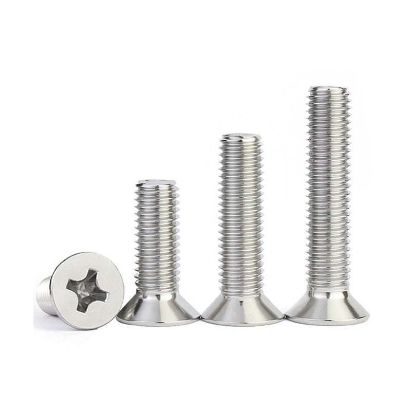 201 stainless steel cross flat head screw screw m5 cross groove countersunk head wire m6 fastener M2-M10