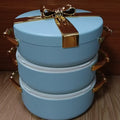 Hot-selling export-grade gold-rimmed gift food container with insulated box, available in 2.5l, 3l, and 3.5l sizes. the perfect insulated tableware gift set