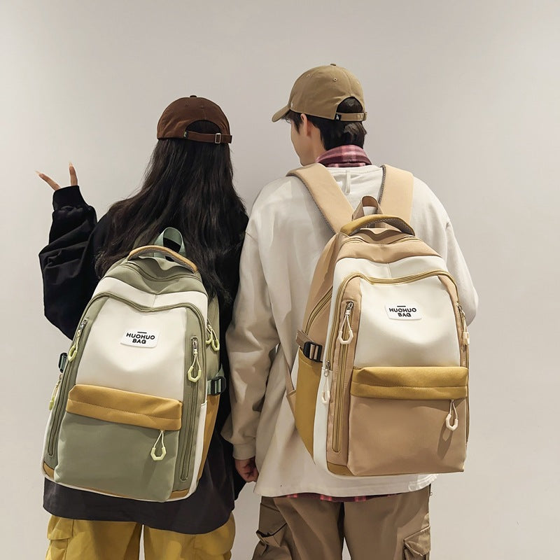School Bag Girls College Students Light Travel High School Students Junior High School Students Contrasting Backpacks Elementary School Boys Backpacks