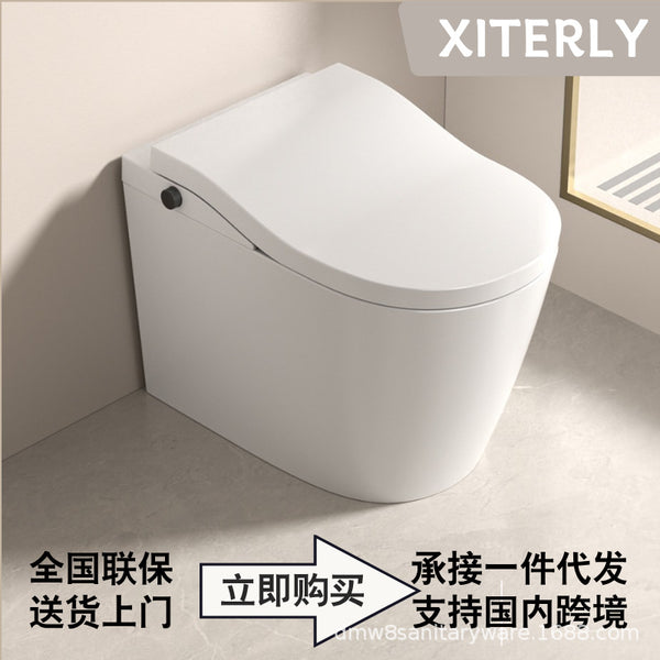 [No electricity required, small apartment 58cm] Household ordinary toilet non-intelligent plug-in-free water siphon toilet