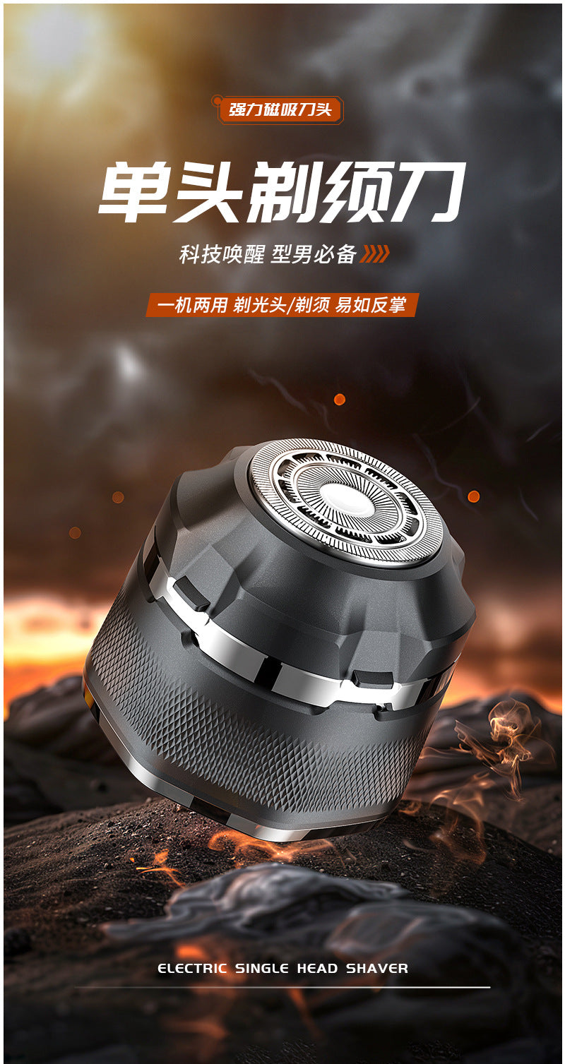 Self-service bald multifunctional hairdressing and shaving machine, full body washable, fast charging digital display cross-border high-power shaver