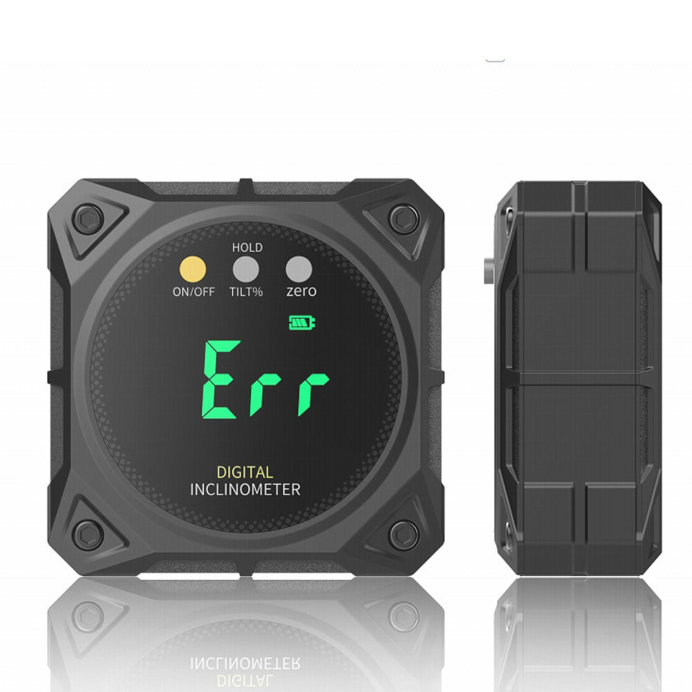High-precision digital display inclinometer box Electronic angle ruler Angle meter Slope measuring instrument with laser level