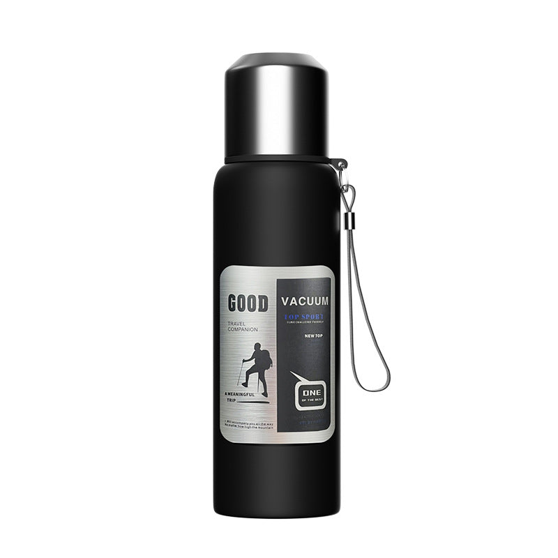 Outdoor men's large capacity all-steel kettle thermos 316 stainless steel tea infuser bottle car portable water cup