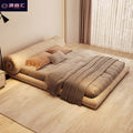 Fabric bed italian normcore wabi-sabi style master bedroom for home modern casual 15.18m m technology cloth bed flower roll bed