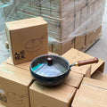 Zhangqiu iron pot, hand-forged, traditional ancient cooking pot, for home, uncoated, non-stick pot, popular pot with big belly