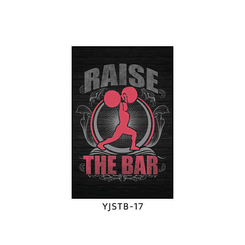 Gym wall decoration painting industrial style black and white sports inspirational poster mural boxing bodybuilding club hanging painting