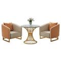 One table and two chairs, 60 tables (orange)